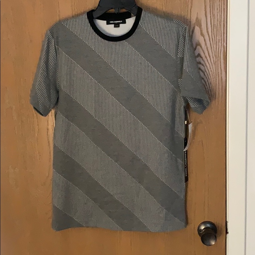 Karl Lagerfeld Paris - Grey Pattern Shirt - S Size